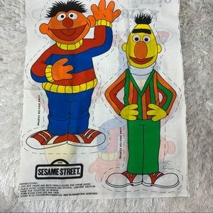 Bert & Ernie To Sew Dolls 18" Vintage Sesame St 90s 80s
